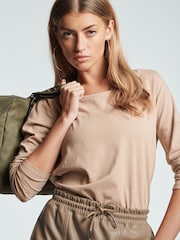 neutre - T-shirt manches longues Col rond  100% coton - Image 1 of 7