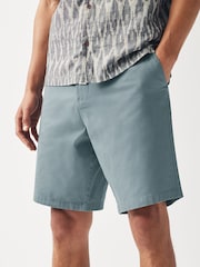 Pale Blue Slim Fit Stretch Chinos Shorts - Image 1 of 8