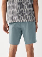 Pale Blue Slim Fit Stretch Chinos Shorts - Image 3 of 8