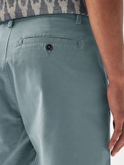 Pale Blue Slim Fit Stretch Chinos Shorts - Image 5 of 8