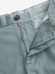 Pale Blue Slim Fit Stretch Chinos Shorts - Image 6 of 8