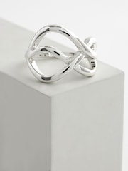 Tono plateado - Anillo retorcido - Imagen 3 de 3