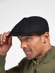 Black 'Christys' London Wool Baker Boy Hat - Image 1 of 4