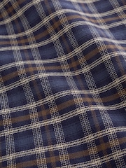 Gap Navy Relaxed Plaid Oxford Shirt (4-13yrs) - Image 5 of 5