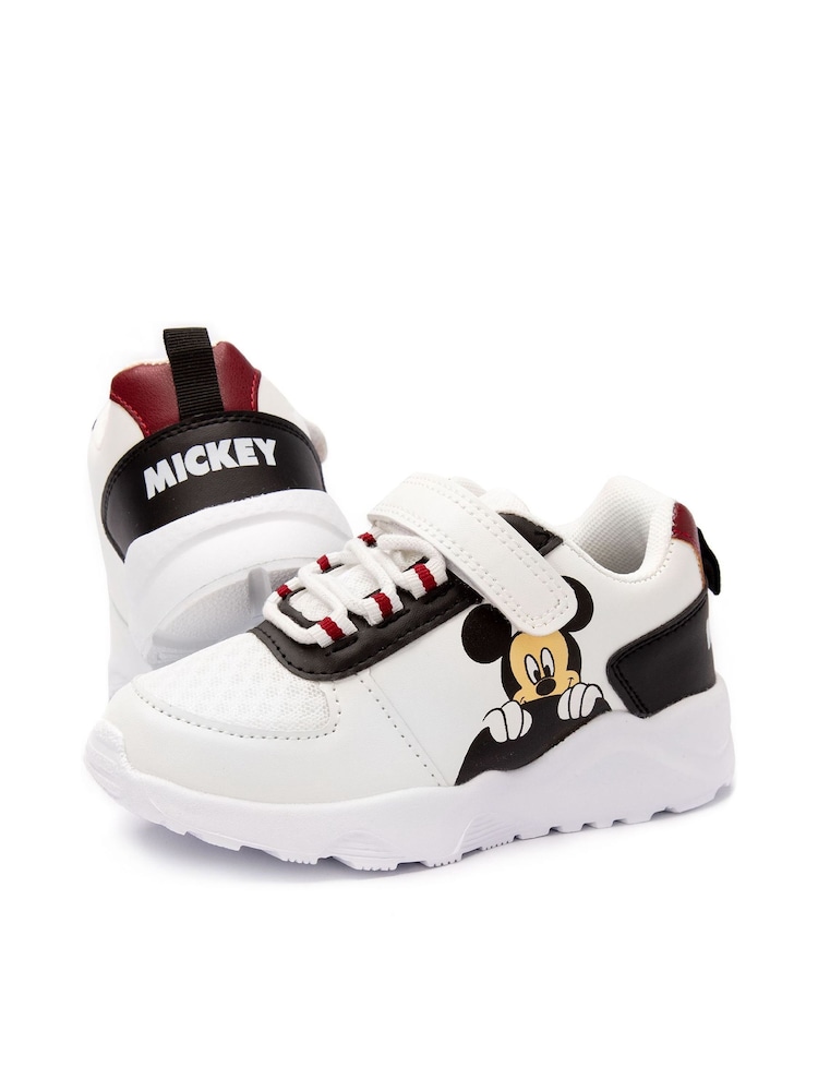 Vanilla Underground White Kids Disney Mickey Mouse Trainers - Image 1 of 6