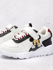 Vanilla Underground White Kids Disney Mickey Mouse Trainers - Image 2 of 6