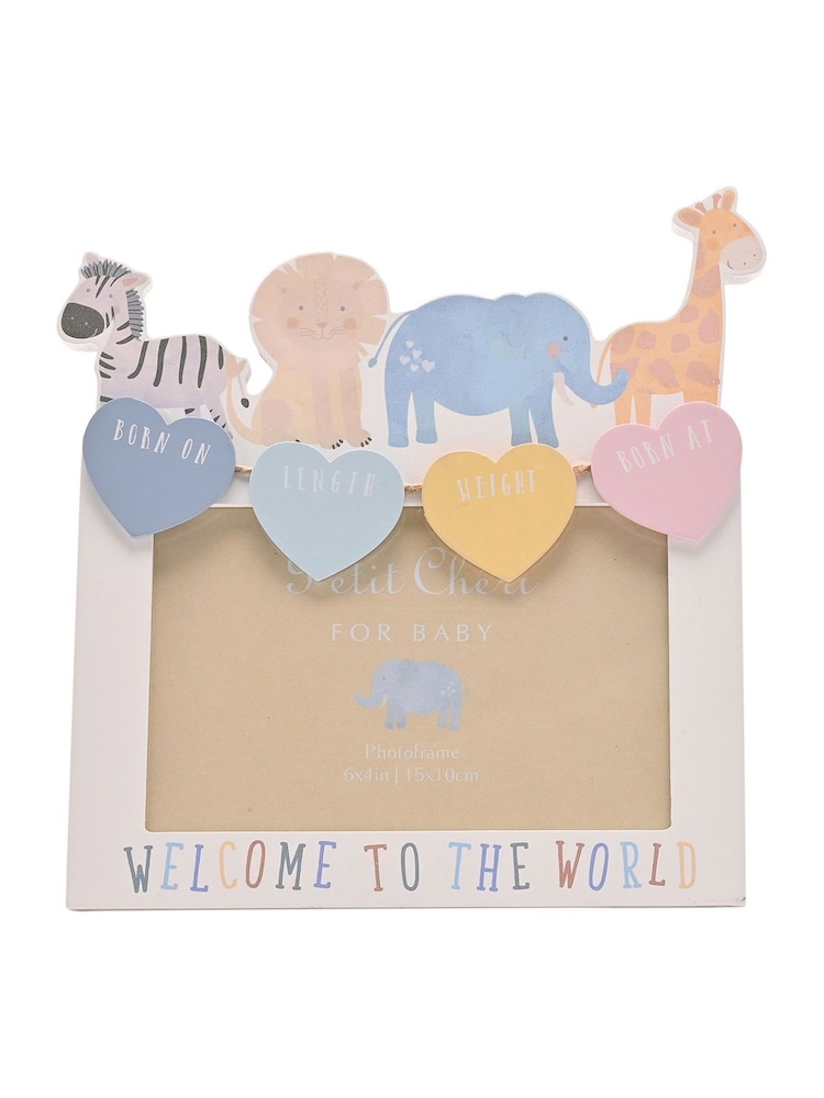 Widdop White Animal Data Frame 6" x 4 - Image 2 of 4