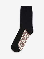 Neutral Animal Footbed Ankle Socks 5 Pack - Image 4 of 6