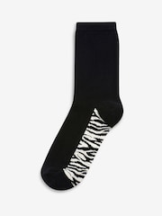 Neutral Animal Footbed Ankle Socks 5 Pack - Image 6 of 6
