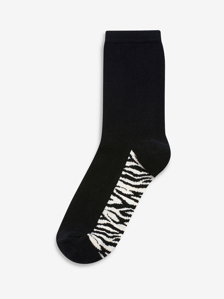 Neutral Animal Footbed Ankle Socks 5 Pack - Image 6 of 6