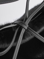 Black Faux Fur Hobo Bag - Image 4 of 6