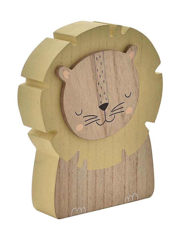 Widdop Brown Lion Shaped Money Box Gift Set - Image 1 of 5