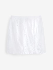 White Broderie Skort - Image 7 of 8