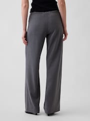 Gap Grey 365 High Waisted Brushed Twill Pleated Trousers - Image 2 of 5