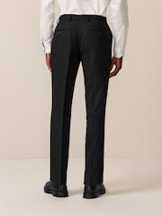 Black Slim Fit Textured Suit Trousers - Image 3 of 8