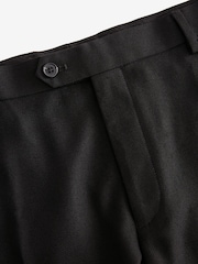 Black Slim Fit Textured Suit Trousers - Image 6 of 8