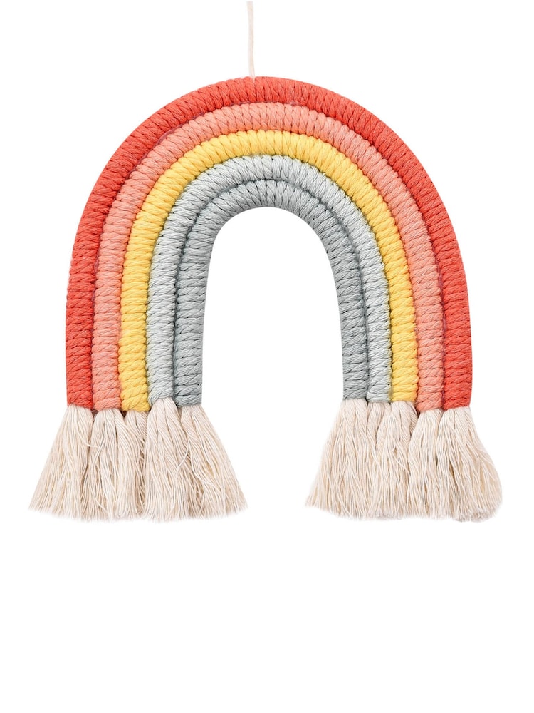 Widdop Multicoloured Macrame Rainbow Ornaments - Image 1 of 2