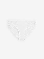 Purple/White High Leg Lace Knickers 2 Pack - Image 5 of 7