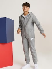 Nike Grey Club Fleece Tracksuit - Image 2 of 16