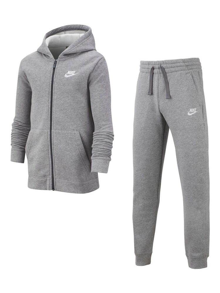 Nike Grey Club Fleece Tracksuit - Image 9 of 16