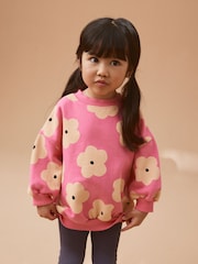 Pink Crew Sweatshirt and Leggings Set (3mths-7yrs) - Image 3 of 7