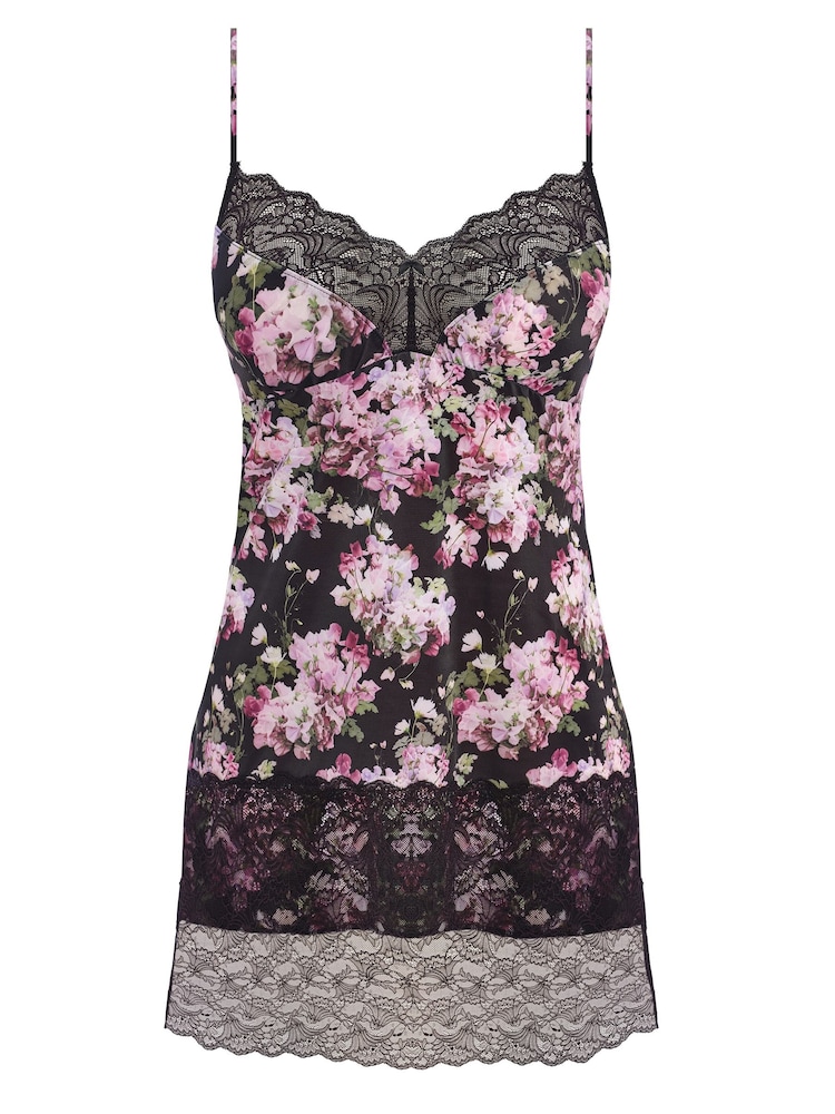 Fantasie Black Sweet Pea Lucia Chemise Nightie - Image 4 of 4