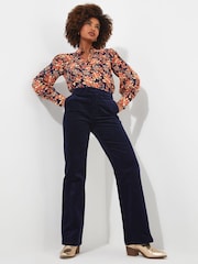 Joe Browns Blue Marvellous Moleskin Trousers - Image 1 of 4