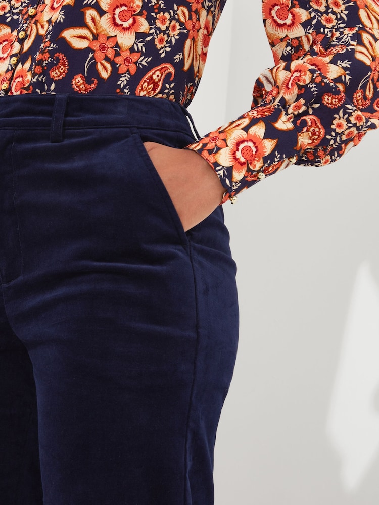 Joe Browns Blue Marvellous Moleskin Trousers - Image 3 of 4