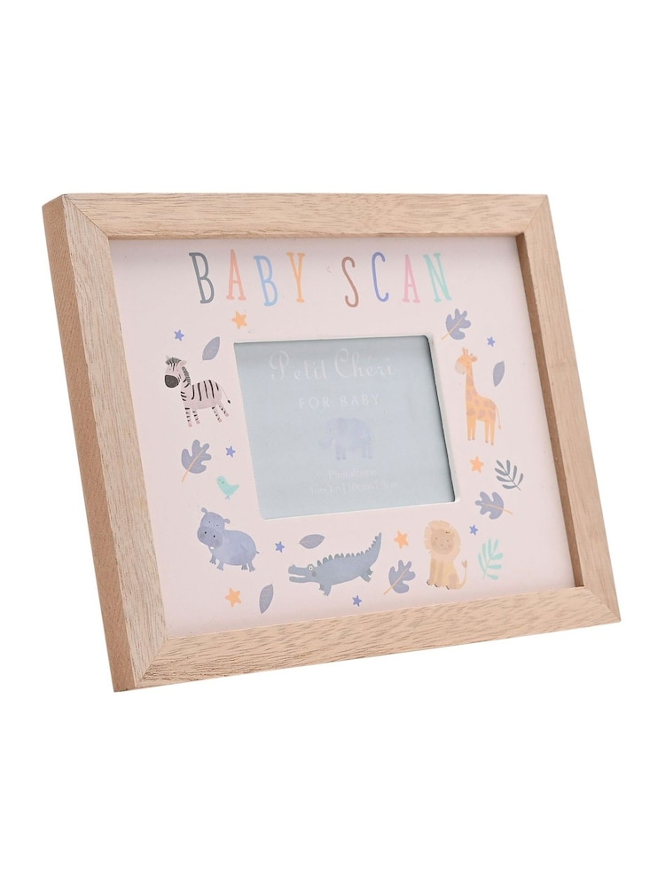 Widdop White Animal Border Baby Scan Frame 4" x 3 - Image 1 of 4
