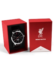 Peers Hardy Black Liverpool Football Club Adult Silver Sleek Watch with Strap - Image 3 of 3