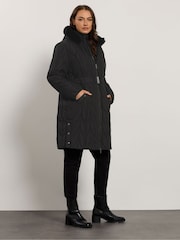 Evans Premium Faux Fur Parka Coat - Kuva 2 / 5