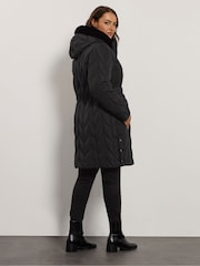 Evans Premium Faux Fur Parka Coat - Kuva 3 / 5