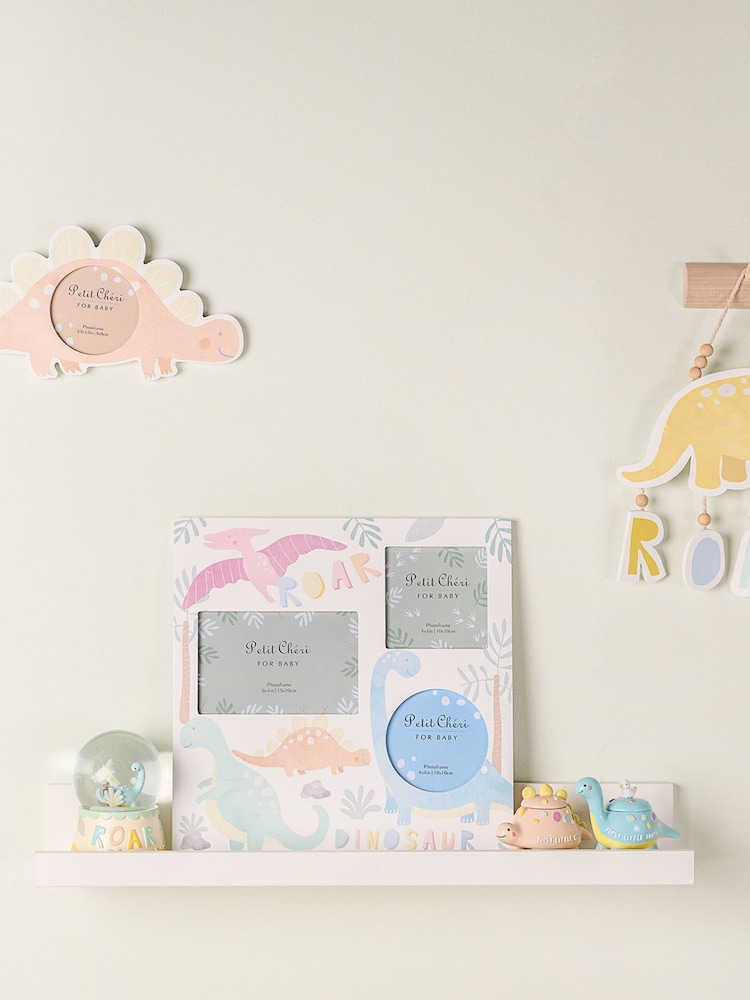 Widdop White Dinosaur Collage Frame - Image 2 of 5