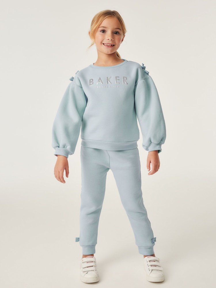 Baker by Ted Baker (12-18mths- 13yrs) Bow Sweater and Joggers Set - Image 1 of 10