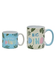 Widdop Multicoloured Dinosaur Mug Set "Big Dino" & "Little Dino - Image 2 of 6