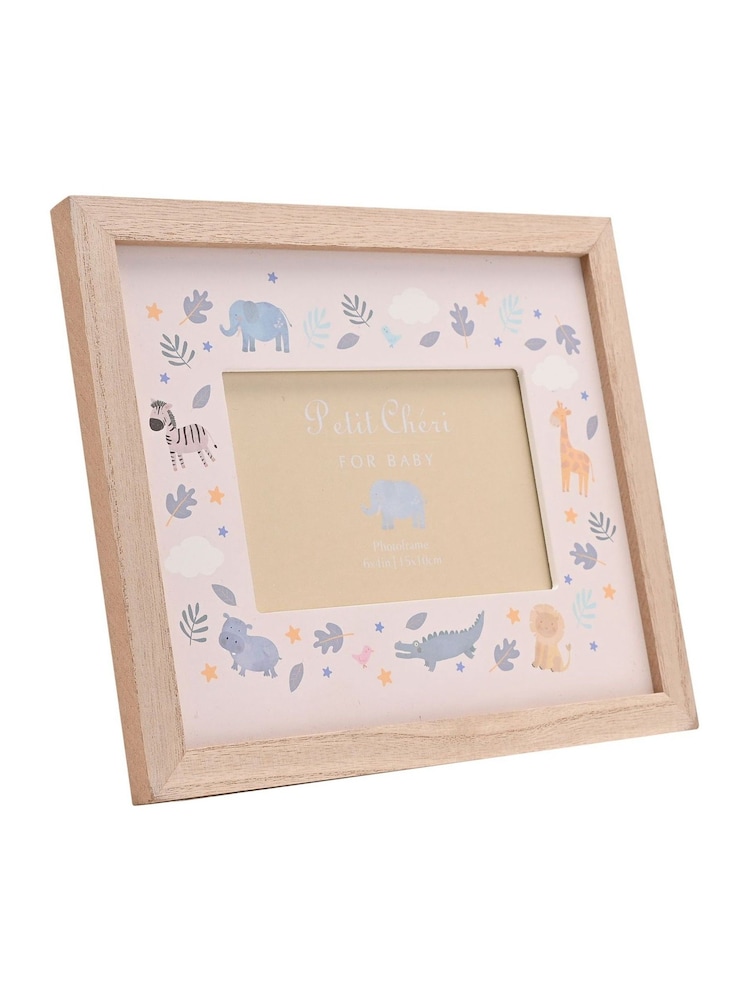 Widdop White Animal Border Frame 6" x 4 - Image 1 of 4
