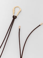 Braun - Threadbare Kunstleder-Seilgürtel - Bild 4 von 4