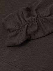 Reiss Chocolate Brown Ayla Rib-Knit Roll-Neck Top - Image 7 of 7