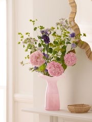 Nina Campbell Pink Fluted Medium Flower Vase - Image 1 of 5