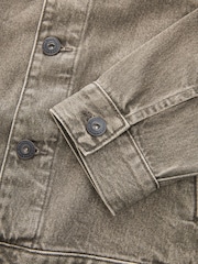 Neutral Wash Denim Trucker Jacket - Image 10 of 10