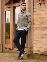 Neutral Wash Denim Trucker Jacket - Image 2 of 10