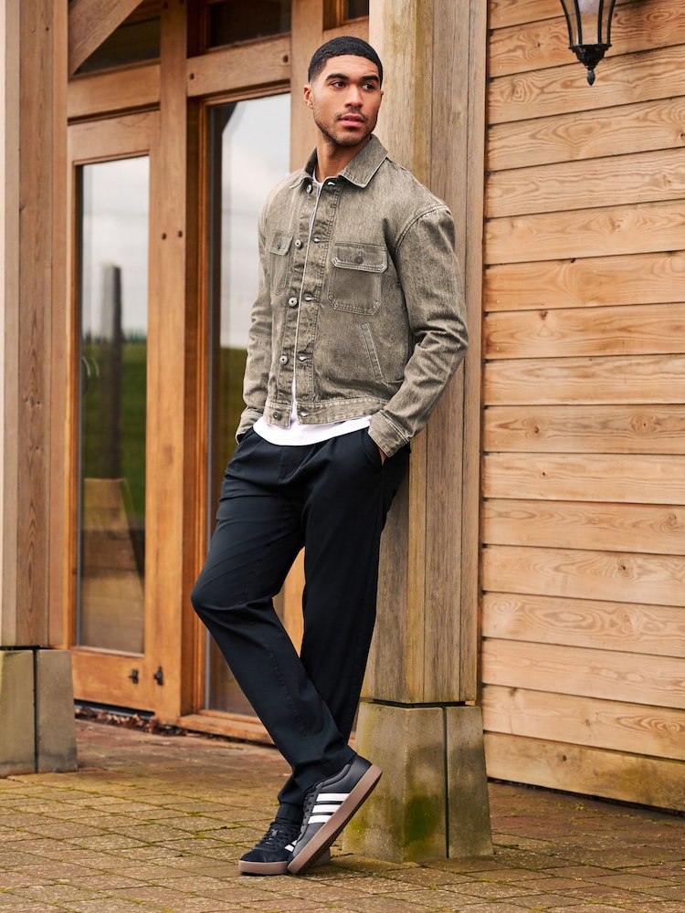 Neutral Wash Denim Trucker Jacket - Image 2 of 10
