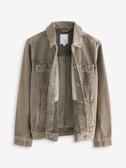 Neutral Wash Denim Trucker Jacket - Image 7 of 10
