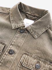 Neutral Wash Denim Trucker Jacket - Image 8 of 10