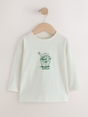 Nouilles à la crème - T-shirt à manches longues avec motif au dos (3mois-10ans) - Image 1 de 4