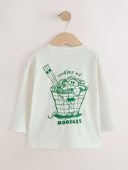 Nouilles à la crème - T-shirt à manches longues avec motif au dos (3mois-10ans) - Image 2 de 4