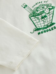 Nouilles à la crème - T-shirt à manches longues avec motif au dos (3mois-10ans) - Image 3 de 4