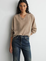 Reiss Mid Blue Andi Tall High-Rise Bootcut Jeans - Image 6 of 9