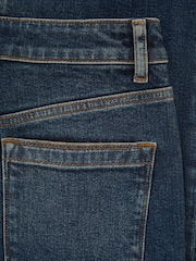 Reiss Mid Blue Andi Tall High-Rise Bootcut Jeans - Image 8 of 9