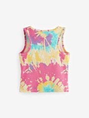 Bright Tie Dye Boxy Rib Vest (3-16yrs) - Image 6 of 7